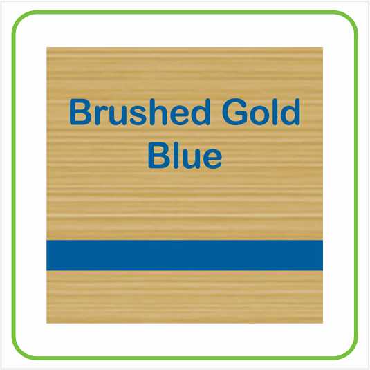 Brushed Gold-Blue