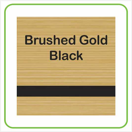 Brushed Gold Black
