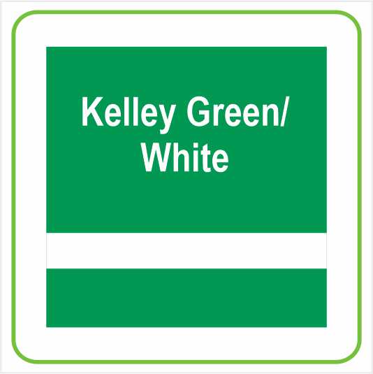 Kelly Green/White