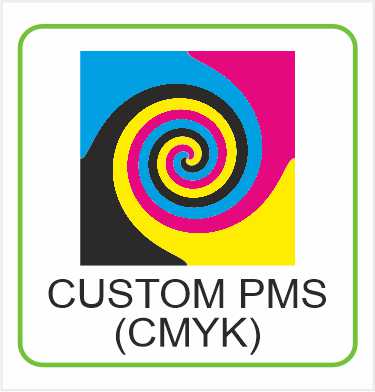 +2 or more Custom PMS colours-Please mention in Instructions