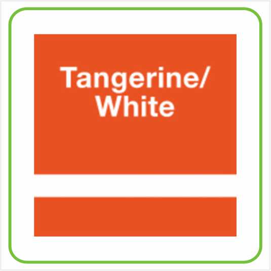 Tangerine/White