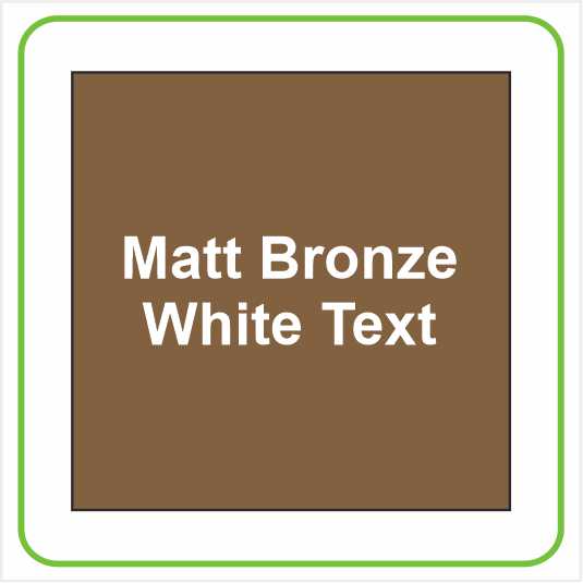 Matt Bronze - White Text