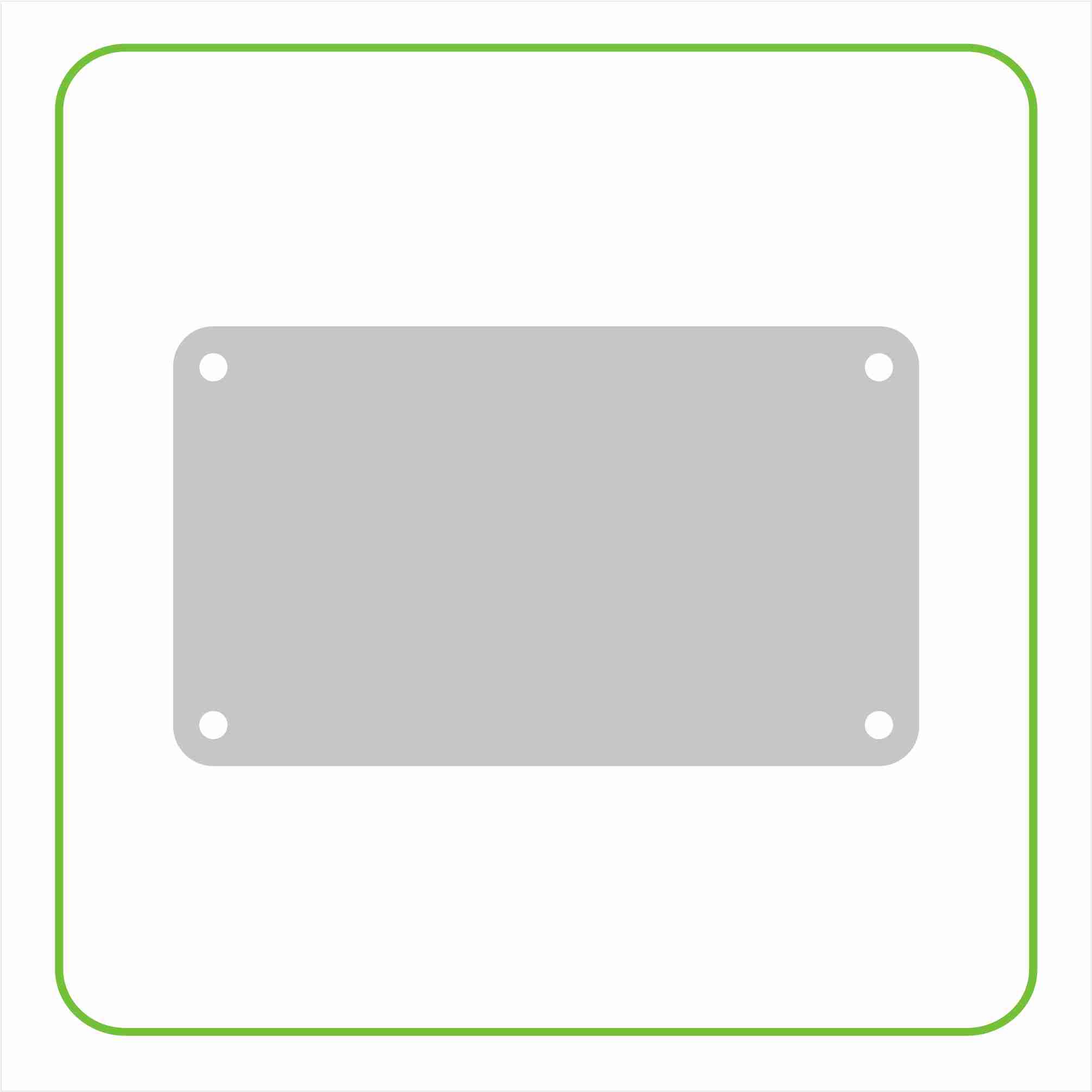 4 Mounting holes